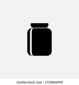 Frasco. ilustración de diseño de iconos simple y moderno.