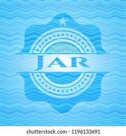 Jar water representation emblem.