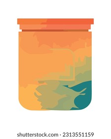 frasco con líquido amarillo dentro del icono aislado