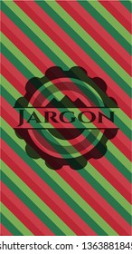 Jargon christmas emblem.