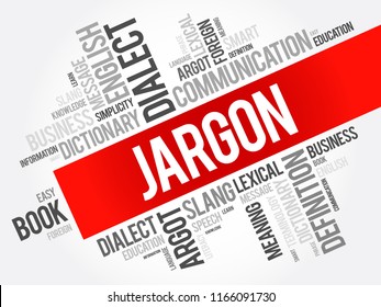 Jargon word cloud collage, education concept background