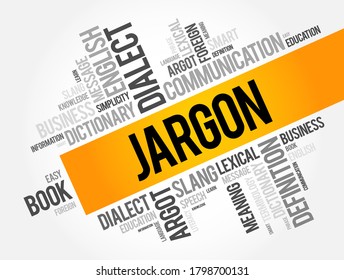 Jargon word cloud collage, education concept background