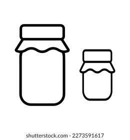 jar,honey jar icon vector isolated on background