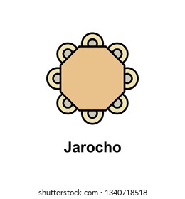 Jarocho icon. Element of Cinco de Mayo color icon. Premium quality graphic design icon. Signs and symbols collection icon for websites, web design, mobile app