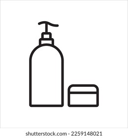 jares con icono cosmético vector, ilustración, símbolo