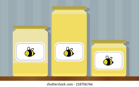 Jars of honey