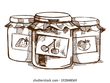 Jar Sketch Images, Stock Photos & Vectors | Shutterstock