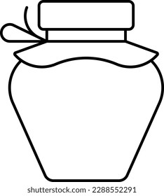 caja del frasco de la cesta de la mermelada de la jarra Contorno
