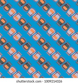 Jars with rustic home canning new seamless pattern for background.