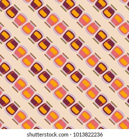Jars with rustic home canning new seamless pattern for background.