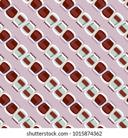 Jars with rustic home canning new seamless pattern for background.