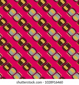 Jars with rustic home canning new seamless pattern for background.