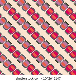 Jars with rustic home canning new seamless pattern for background.