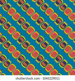 Jars with rustic home canning new seamless pattern for background.