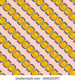 Jars with rustic home canning new seamless pattern for background.