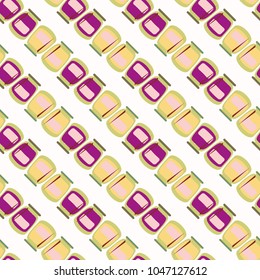 Jars with rustic home canning new seamless pattern for background.