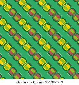 Jars with rustic home canning new seamless pattern for background.