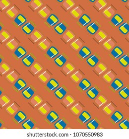 Jars with rustic home canning new seamless pattern for background.