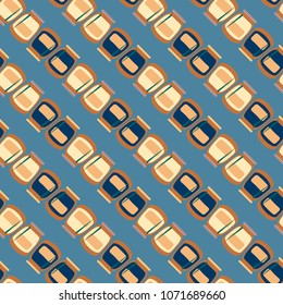 Jars with rustic home canning new seamless pattern for background.