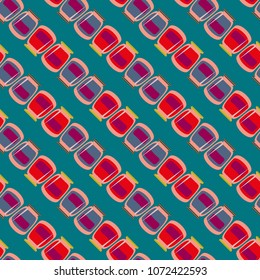 Jars with rustic home canning new seamless pattern for background.