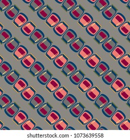 Jars with rustic home canning new seamless pattern for background.