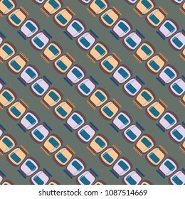 Jars with rustic home canning new seamless pattern for background.