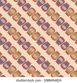 Jars with rustic home canning new seamless pattern for background.