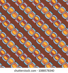 Jars with rustic home canning new seamless pattern for background.
