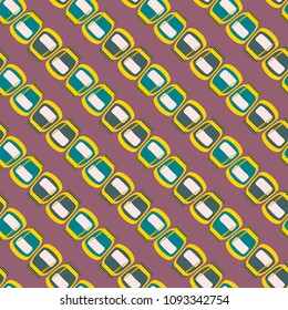 Jars with rustic home canning new seamless pattern for background.