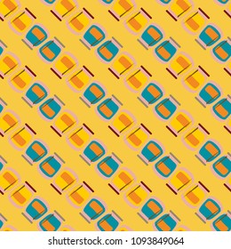 Jars with rustic home canning new seamless pattern for background.