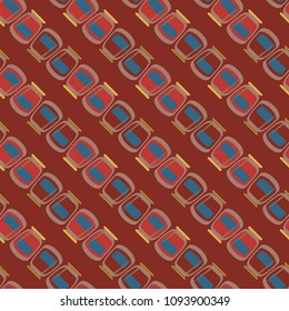 Jars with rustic home canning new seamless pattern for background.