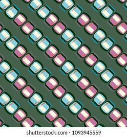 Jars with rustic home canning new seamless pattern for background.