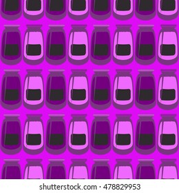 Jars with rustic home canning new seamless pattern for background.