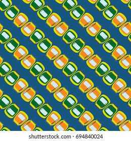 Jars with rustic home canning new seamless pattern for background.