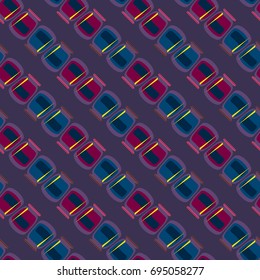 Jars with rustic home canning new seamless pattern for background.