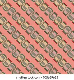 Jars with rustic home canning new seamless pattern for background.