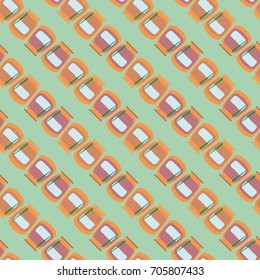 Jars with rustic home canning new seamless pattern for background.