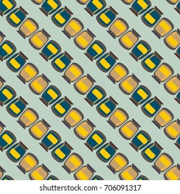 Jars with rustic home canning new seamless pattern for background.