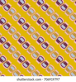 Jars with rustic home canning new seamless pattern for background.