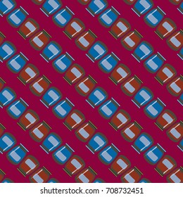 Jars with rustic home canning new seamless pattern for background.