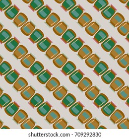 Jars with rustic home canning new seamless pattern for background.