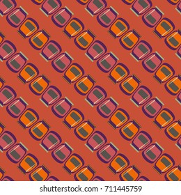Jars with rustic home canning new seamless pattern for background.