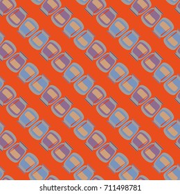 Jars with rustic home canning new seamless pattern for background.