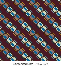 Jars with rustic home canning new seamless pattern for background.