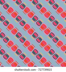Jars with rustic home canning new seamless pattern for background.