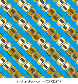 Jars with rustic home canning new seamless pattern for background.