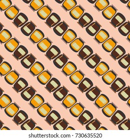 Jars with rustic home canning new seamless pattern for background.