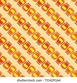 Jars with rustic home canning new seamless pattern for background.