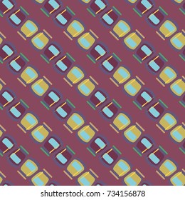 Jars with rustic home canning new seamless pattern for background.