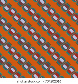 Jars with rustic home canning new seamless pattern for background.